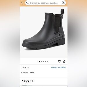 HUNTER, the Chelsey ankle rain boots